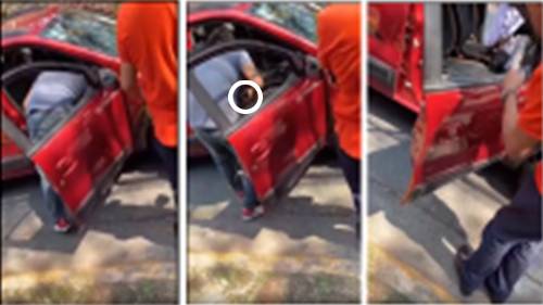 Video: Policía que "siembra" pistola en camioneta durante retén en Naucalpan, ya es investigado
